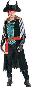 Costume+Pirate+Hi+Seas+Adult+Small+Ea