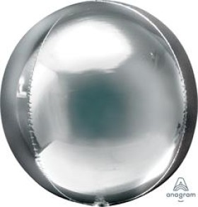 Balloon-Foil-Orbz-Silver-38cm-x-40cm-Ea on sale