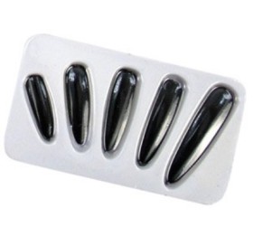 Nails-Finger-Black-Plain-Pk-10 on sale