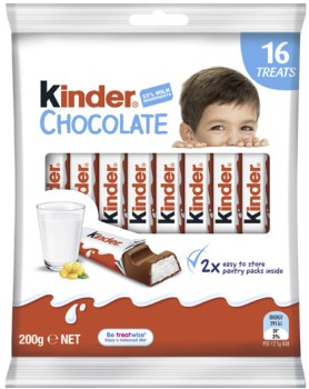 Kinder+Chocolate+16+Treat+Share+Bag+200g