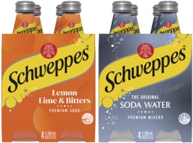 Schweppes+Mixers%2C+Soft+Drink+or+Mineral+Water+4x300mL