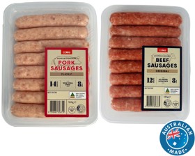 Coles+Sausages+550g