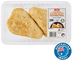 Coles+RSPCA+Approved+Chicken+Schnitzel+Plain+Crumb+600g