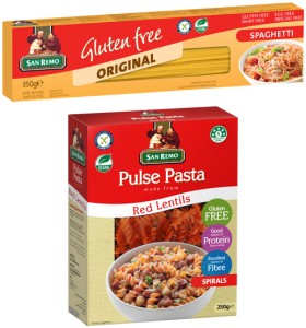 San+Remo+Gluten+Free%2C+Pulse%2C+Spelt+or+Protein+Pasta+200g-350g