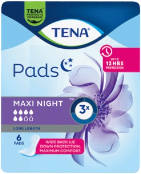 Tena+Maxi+Long+Night+Pads+6+Pack