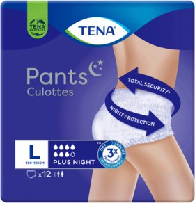 Tena+Night+Pants+Medium+12+Pack+or+Extra+Large+10+Pack