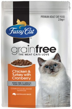 Fussy-Cat-Grainfree-Dry-Cat-Food-25kg-Selected-Varieties on sale