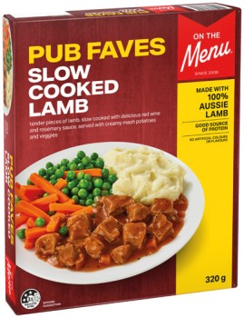 On-The-Menu-Pub-Faves-Frozen-Meal-320g-Selected-Varieties on sale