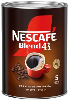 Nescaf%26eacute%3B+Blend+43+Original+or+Espresso+Instant+Coffee+500g