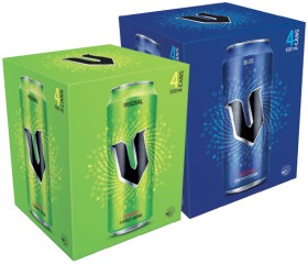 V+Energy+Drink+4x500mL+Selected+Varieties