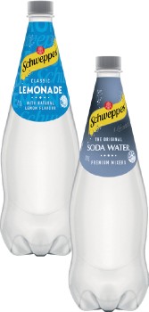 Schweppes-Mixers-Soft-Drink-or-Mineral-Water-11-Litre-Selected-Varieties on sale