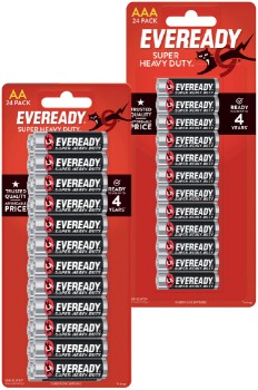 Eveready+Super+Heavy+Duty+Batteries+AA+or+AAA+24+Pack