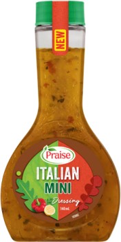 Praise-Dressing-Mini-140mL-Selected-Varieties on sale