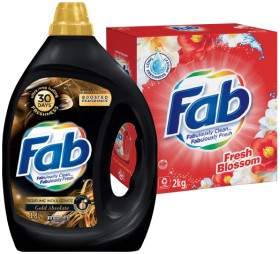 Fab+Laundry+Liquid+1.8%E2%80%912+Litre+or+Powder+1.8%E2%80%912kg+Selected+Varieties