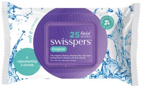 Swisspers-Facial-Wipes-25-Pack-Selected-Varieties on sale