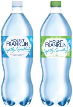 Mount-Franklin-Lightly-Sparkling-Water-125-Litre-Selected-Varieties on sale