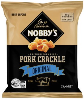 Nobbys-Pork-Crackle-25g-Selected-Varieties on sale