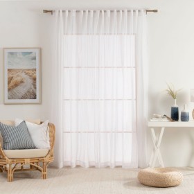 Beachley-Sheer-White-Curtain-Pair-by-Essentials on sale