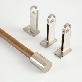 Calvin+Extendable+Walnut+Look+Nickel+Rod+Set+by+Habitat