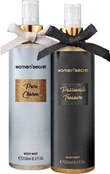 Womensecret-Body-Mist-Pure-Charm-or-Passionate-Treasure-250mL on sale