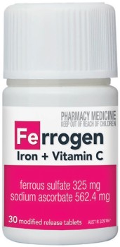 Ferrogen+Iron+%2B+Vitamin+C+30+Tablets