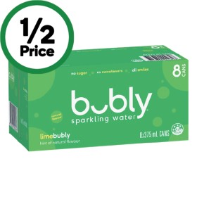 Bubly+Sparkling+Water+8+x+375ml