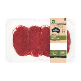 Woolworths+Lamb+Leg+Steak+540g