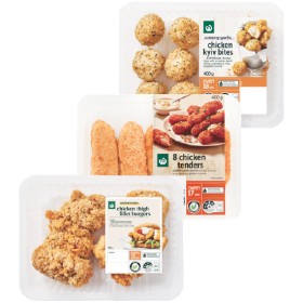 Woolworths+Plain+Tenders+400g%2C+Southern+Style+Burger+350g+or+Mini+Garlic+Kyiv+Bites+400g+with+RSPCA+Approved+Chicken