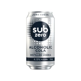 NEW+Sub+Zero+Alcoholic+Cola+Cans+4x375ml