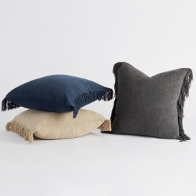 Isola+Fringed+Chenille+Square+Cushion+by+M.U.S.E.