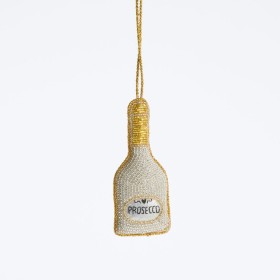 Beaded-Prosecco-Christmas-Hanging-Decoration-by-Habitat on sale