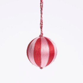 Carnival-Stripe-Pink-Red-Christmas-Bauble-by-Habitat on sale