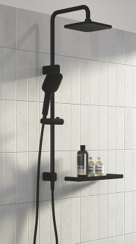 Caroma+Black+Luna+Multifunction+Rail+Shower+with+Overhead%2A