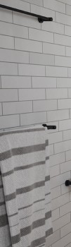 Caroma-Black-Cosmo-Single-Towel-Rail-930mm on sale