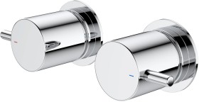 Caroma+Chrome+Luna+Lever+Wall+Handle+Set