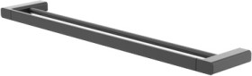 Caroma-Black-Luna-Double-Towel-Rail-630mm on sale