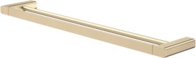 Caroma-Brushed-Brass-Luna-Double-Towel-Rail-630mm on sale