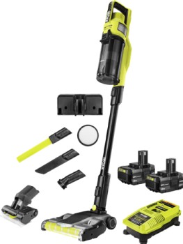 Ryobi-18V-Brushless-Stick-Vac-With-Dual-Roller-Kit on sale