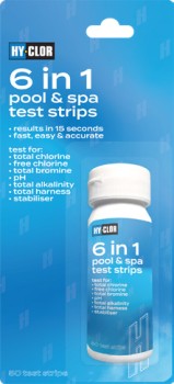 Hy-Clor+6-In-1+Water+Testing+Strips+Pack+of+50