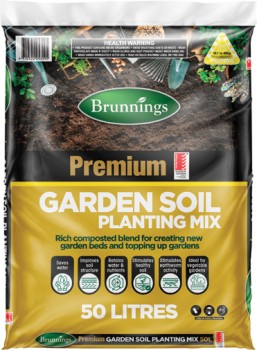 Brunnings+50L+Premium+Garden+Soil+Planting+Mix