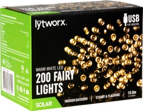 Lytworx+Solar+LED+USB+Fairy+Lights+Pack+of+200