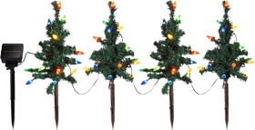 Click+Solar+LED+Christmas+Tree+Stake+Lights+Pack+of+4