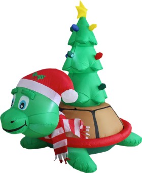 Mirabella+1.5m+LED+Inflatable+Turtle+Christmas+Tree