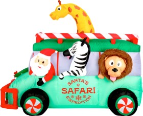 Arlec+1.7m+LED+Inflatable+Santa+Safari