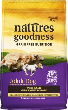 NEW+Natures+Goodness+20kg+Dry+Dog+Food