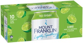 Mount+Franklin+Lightly+Sparkling+Water+10x375mL+Selected+Varieties