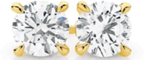 Alora+14ct+Gold+1+Carat+Lab+Grown+Diamond+Earrings