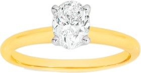 18ct+Gold+Diamond+Solitaire+Ring