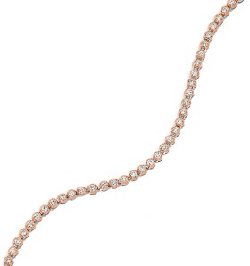 Limited-Edition-9ct-White-Gold-with-Rose-Gold-Plating-Diamond-Tennis-Bracelet on sale