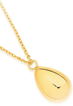 9ct-Gold-Polished-Teardrop-45cm-Necklet on sale